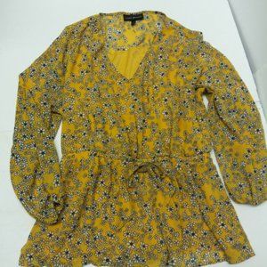 Lane Bryant Gold & Black Top Size 16